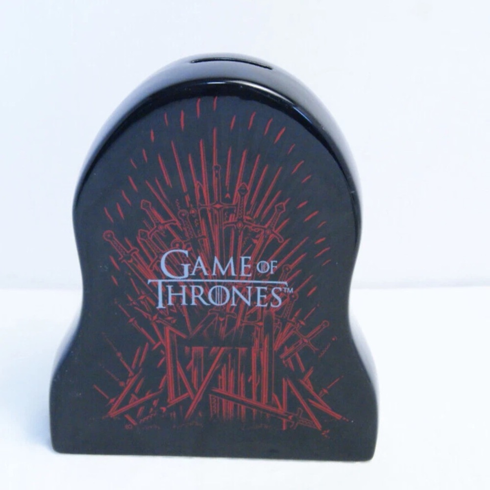 Department 56 Black and Red Game of Thrones Ceramic Bank